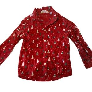 Boys Red Print  Collated Shirt - Red/Christmas design - Kids | H&M US